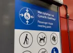 Transport sign for disabled people 