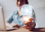 Innovation - lightbulb depicting ideas