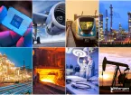 Collage of various industrial equipment