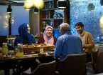 Muslim family gathered in Ramadan