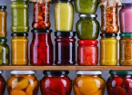 Jars of jams and pickles 