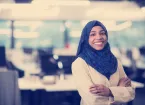 Muslim woman computer programmer