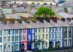 row of houses in Caernarfon 
