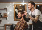 barber with client