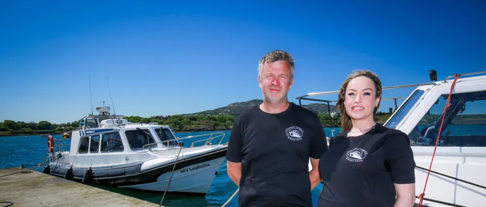 Dave and Amanda Jones, Anglesey Fishing owners