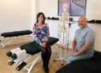Sarah and Martyn Walker, owners of Walker Chiropractic, in their clinic