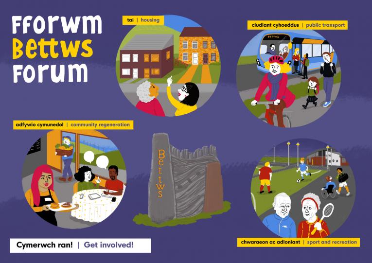 Get involved with community improvement plans for Bettws