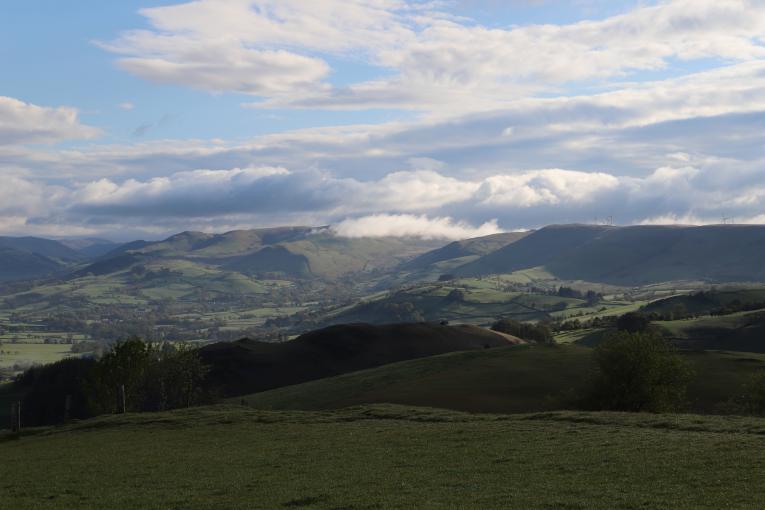 Landscape in Mid Wales 