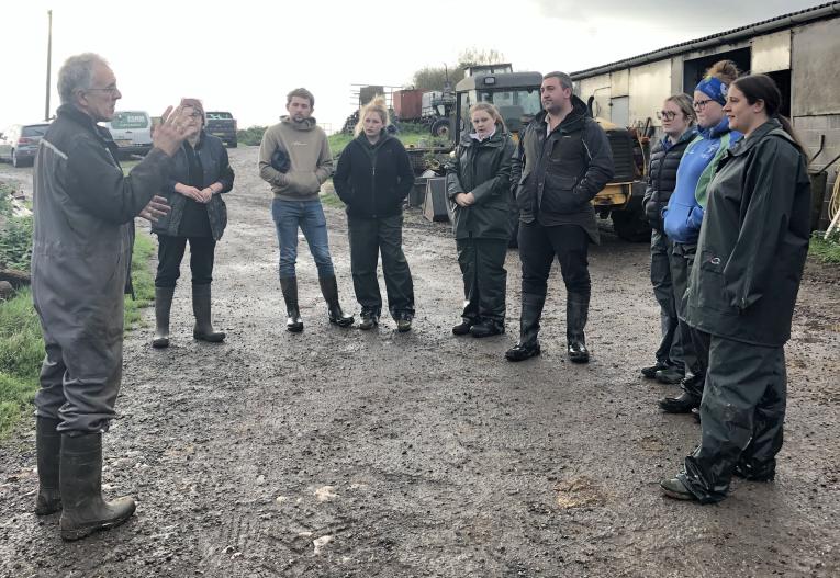 Masterclass training session with Young Farmers Club members at Cefn Coch Ffarm-Rhaglan_