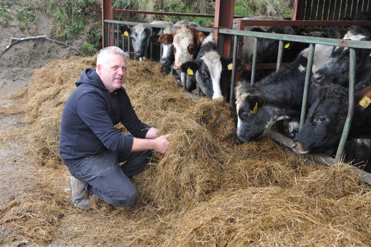 Richard Jenkins with homegrown forage