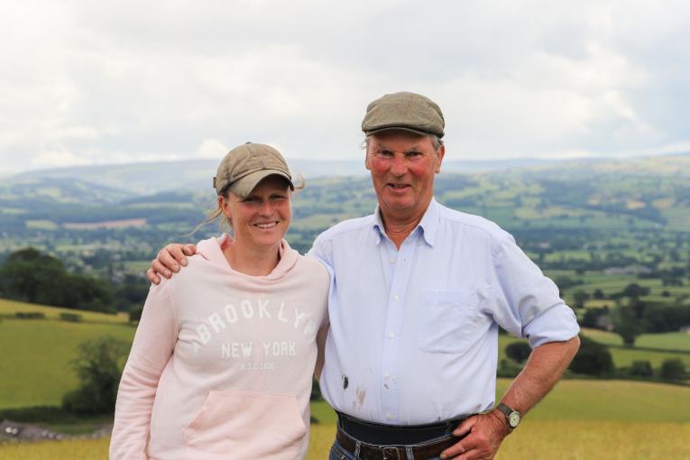 Sarah Hammond and Robert Williams- part of the Farming Connect Our Farms Network