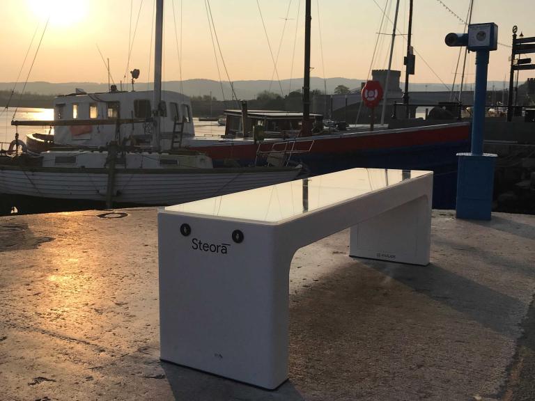 Rural Conwy LEADER Programme installs first steora benches in the UK