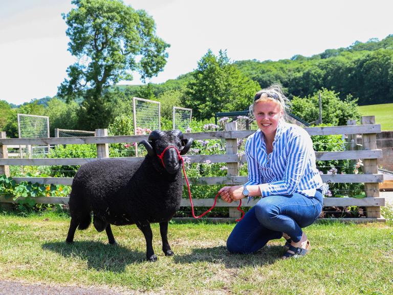 Ellen Firth who manages the Firth Flock and has established Firth Flock Flowers_