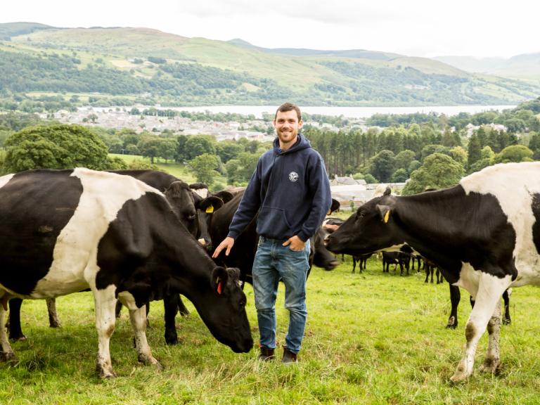 Eurof Edwards, Rhydeden Farm is harnessing the power of genomics in a bid to accelerate genetic progress in its split block calving herd