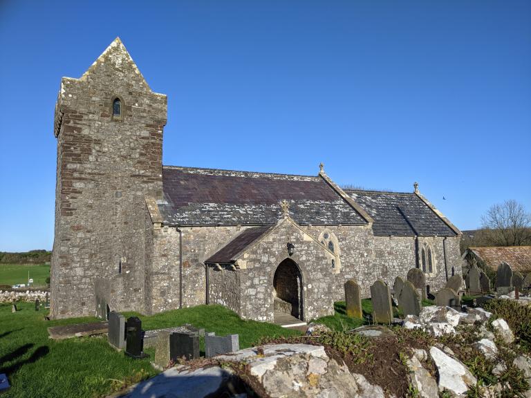 •	Gower Pilgrimage Way – description: St David’s Church, Llanddewi, Reynoldston. It’s set to be included on a new pilgrimage route across Gower, linking historic churches, chapels and other sacred Christian sites