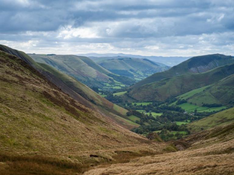 image of countryside surrounding machynlleth
