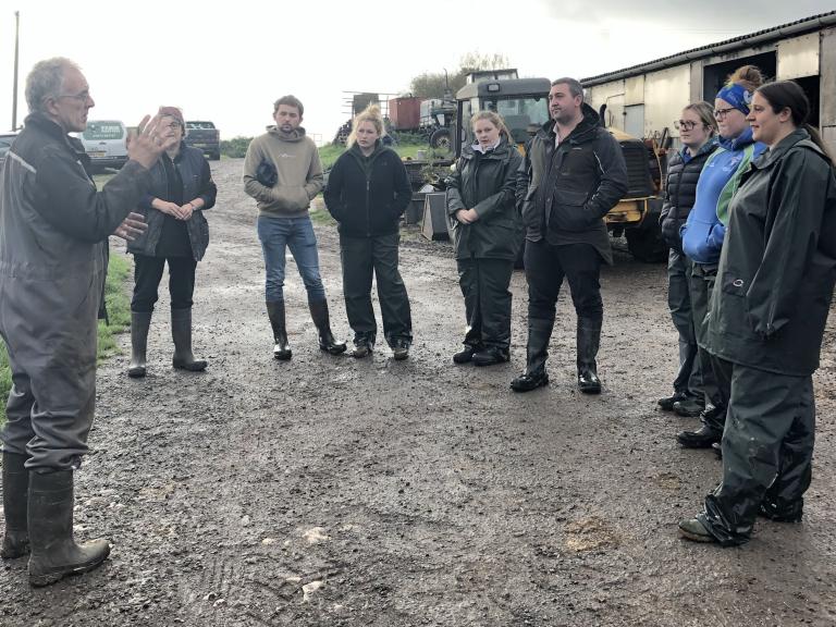 Masterclass training session with Young Farmers Club members at Cefn Coch Ffarm-Rhaglan_