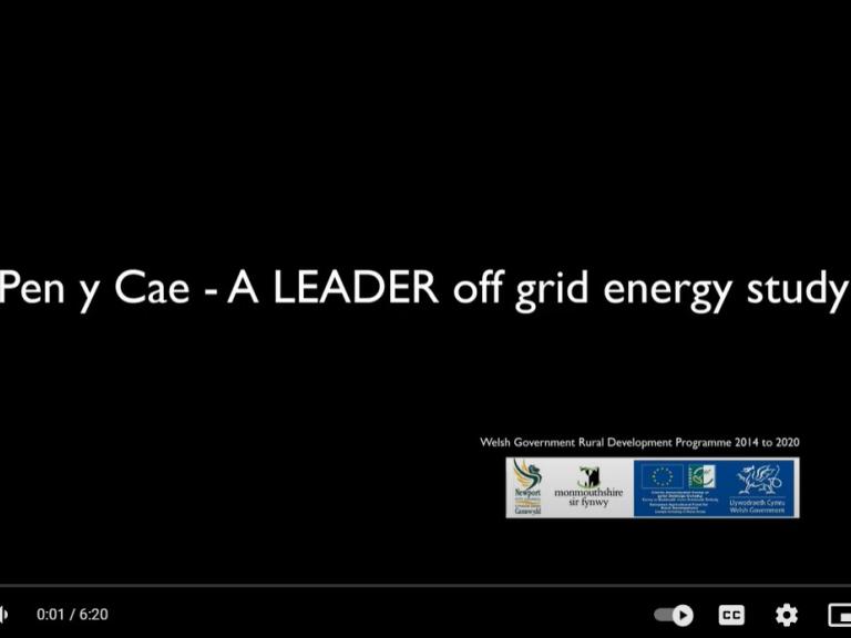 Pen y Cae off-grid energy study project