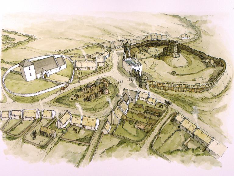Village of Gelligaer in 1318