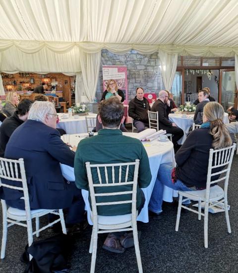 Mapping Local Produce & Shorten Supply Chains in Rural Swansea - description: A meeting in Gower held to discuss a project to enable rural Swansea food businesses to connect and build sustainable food systems